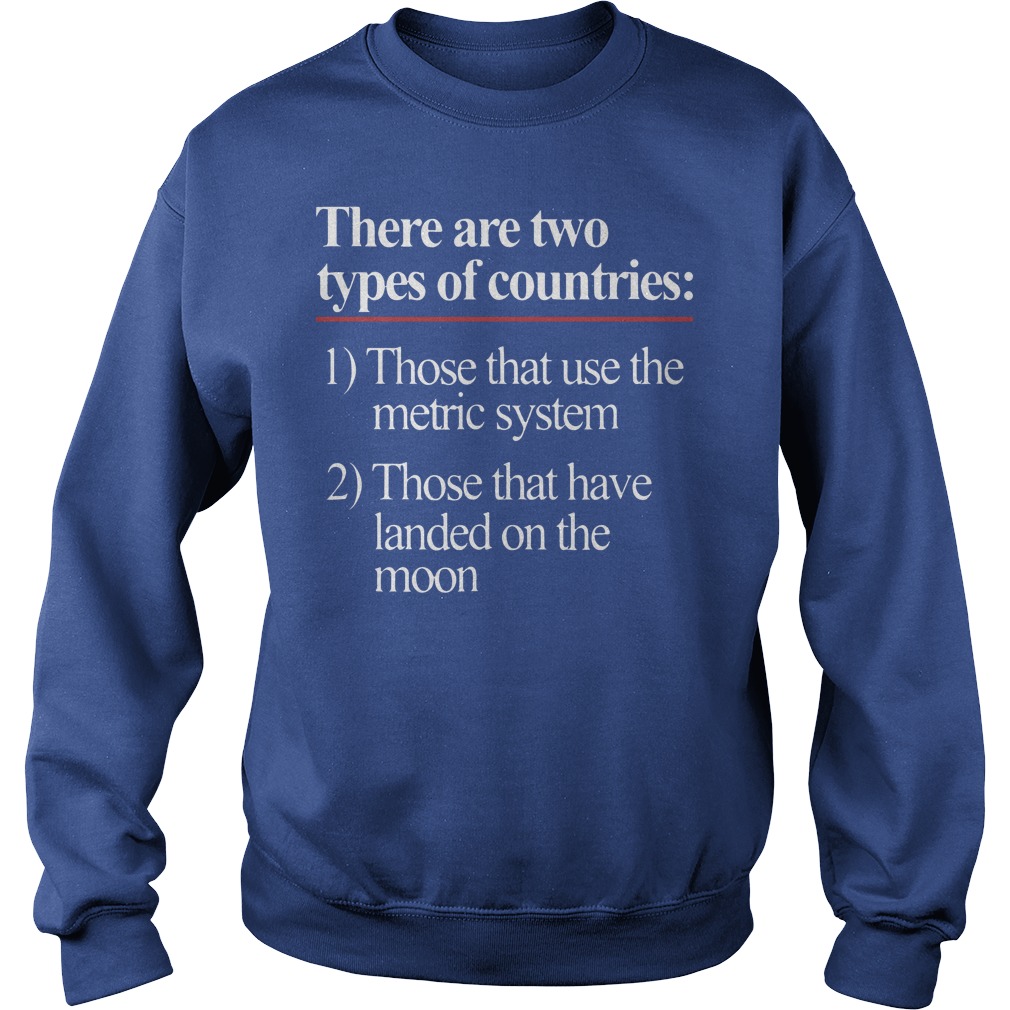 There Are Two Types Of Countries Those Who Use The Metric System Shirt 3 There Are Two Types Of Countries Those Who Use The Metric System Sweater