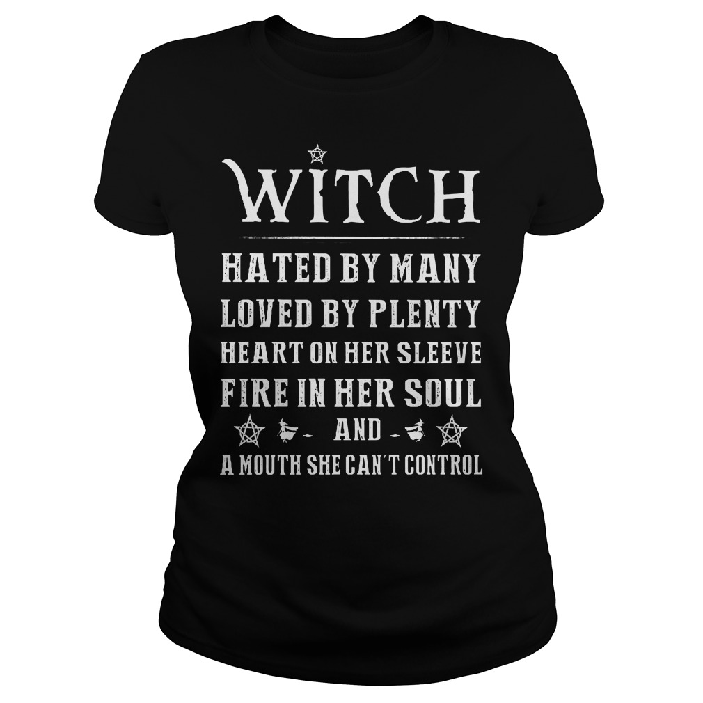 Witch Hated By Many Loved By Plenty Heart On Her Sleeve Shirt 7 Witch Hated By Many Loved By Plenty Heart On Her Sleeve Ladies
