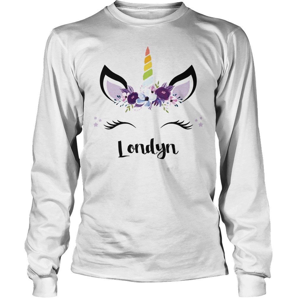 Pink Purple Flowers And Londyn Unicorn Face Shirt 4 Pink Purple Flowers And Londyn Unicorn Face Longsleeve