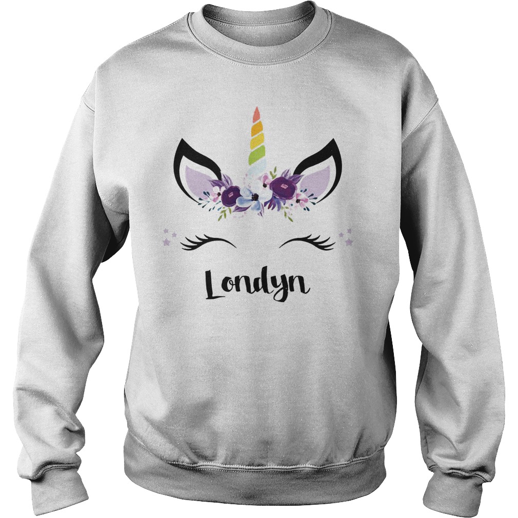 Pink Purple Flowers And Londyn Unicorn Face Shirt 3 Pink Purple Flowers And Londyn Unicorn Face Sweater