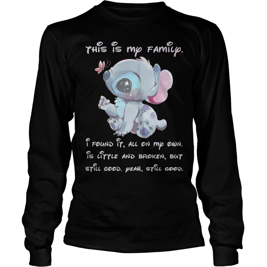Stitch This Is My Family I Found It All On My Own Shirt 4 Stitch This Is My Family I Found It All On My Own Longsleeve