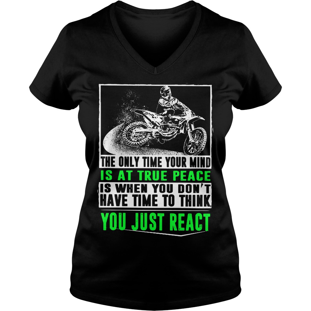 The Only Time Your Mind Is At True Peace Shirt 5 The Only Time Your Mind Is At True Peace V Neck