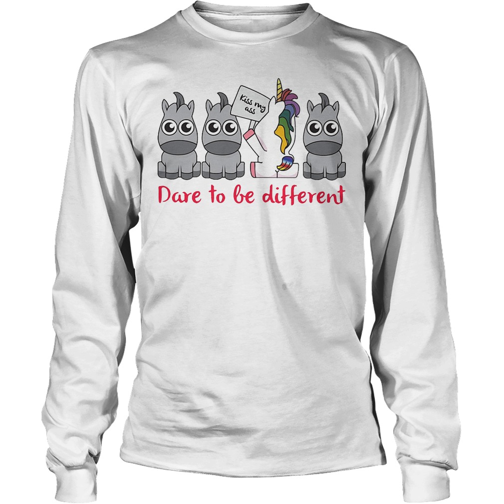 Unicorn Dare To Be Different Shirt 4 Unicorn Dare To Be Different Longsleeve