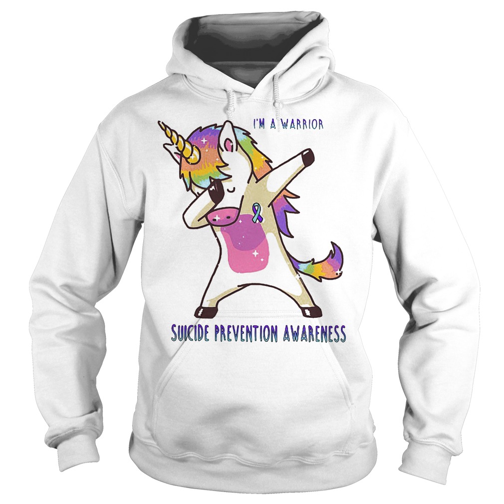 Unicorn I'm A Warrior Suicide Prevention Awareness Shirt 2 Unicorn I'm A Warrior Suicide Prevention Awareness Hoodie