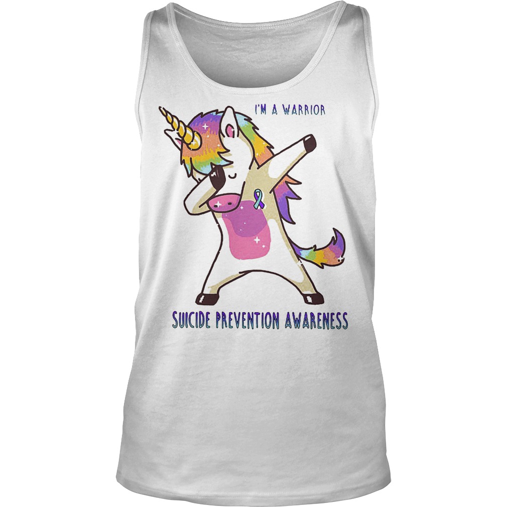 Unicorn I'm A Warrior Suicide Prevention Awareness Shirt 6 Unicorn I'm A Warrior Suicide Prevention Awareness Tanktop