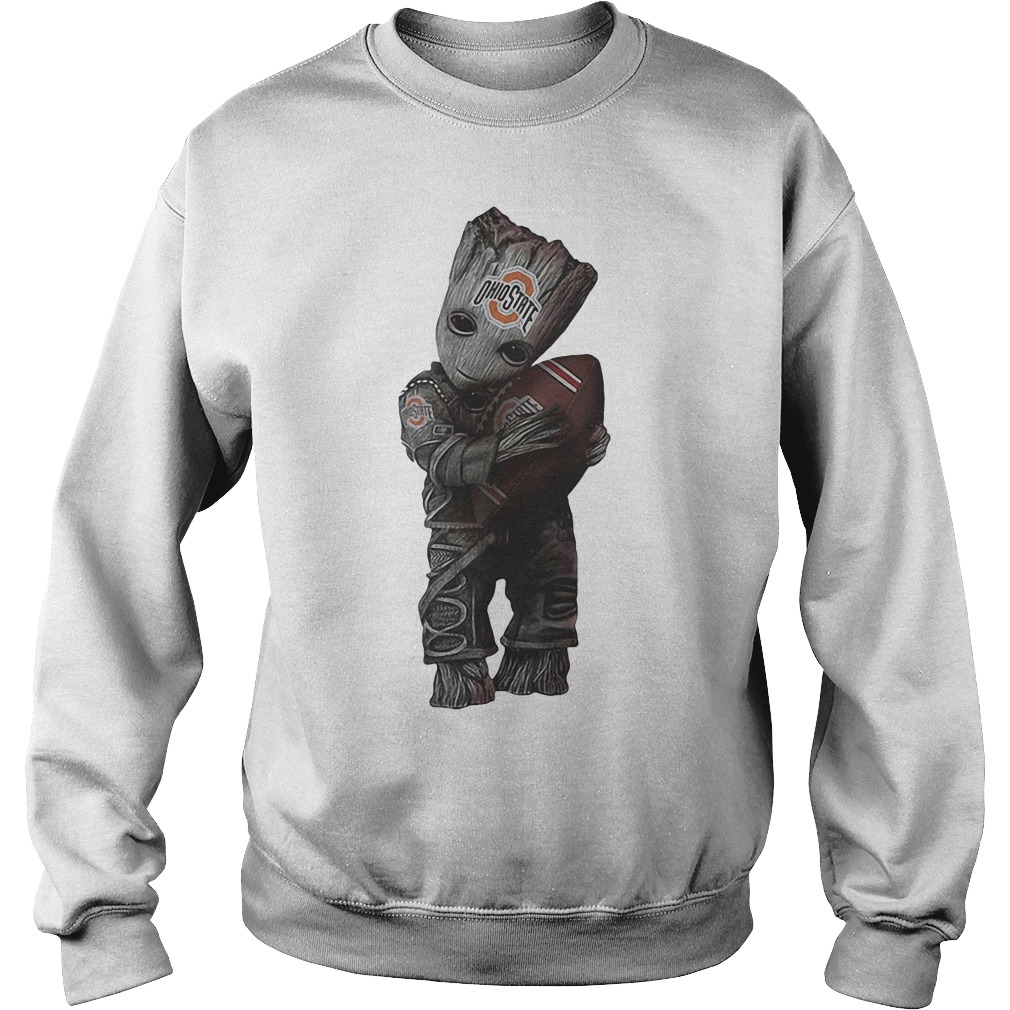 Basketball Baby Groot Hugs Ohio State Buckeyes Shirt 3 Basketball Baby Groot Hugs Ohio State Buckeyes Sweater