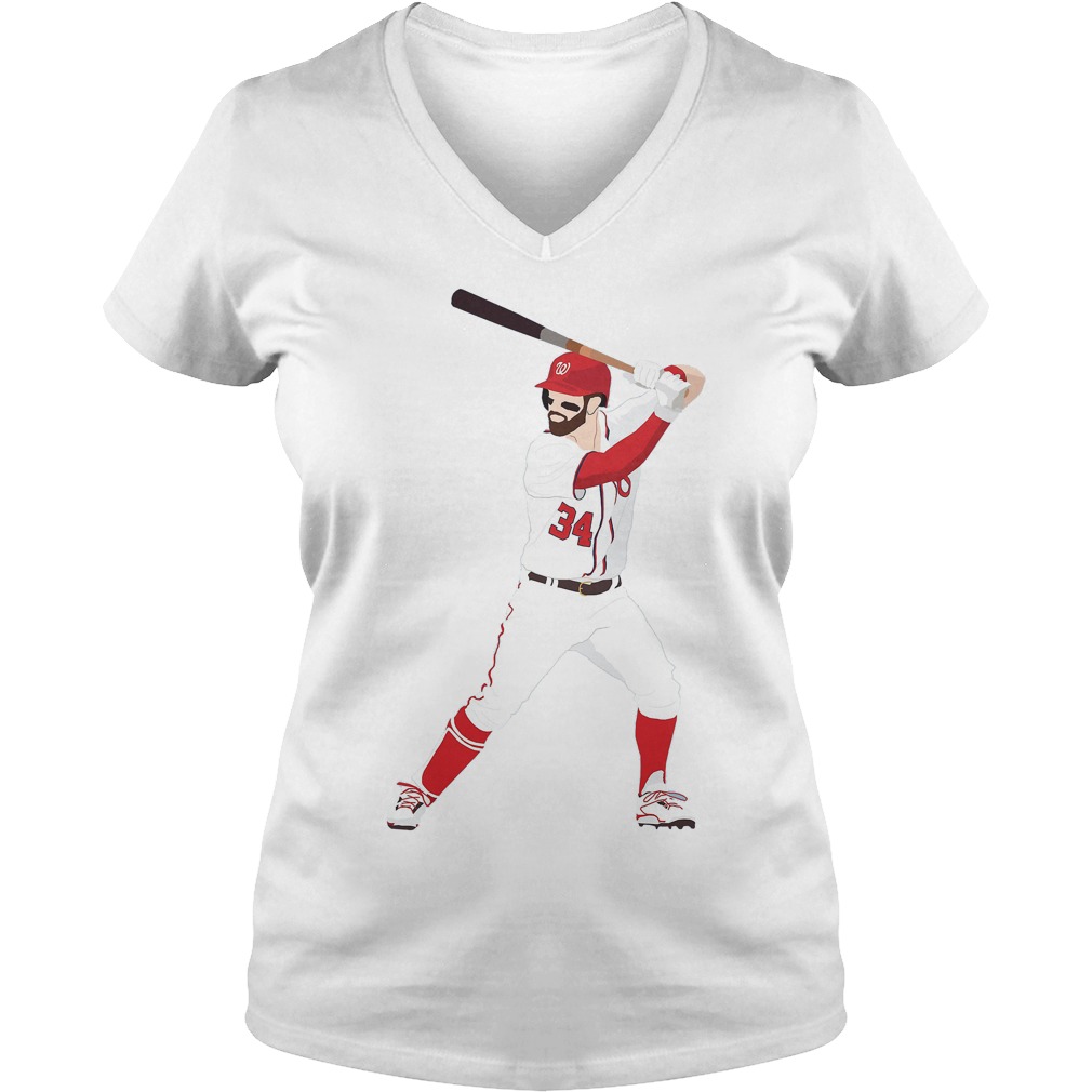Bryce Harper Washington Nationals T-Shirt 5 Bryce Harper Washington Nationals V Neck