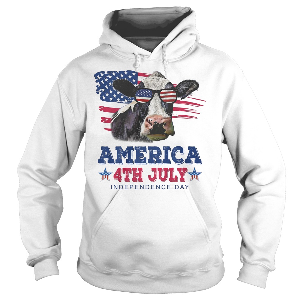 Cow America 4th July Independence Day T-Shirt 13 Cow America 4th July Independence Day Hoodie