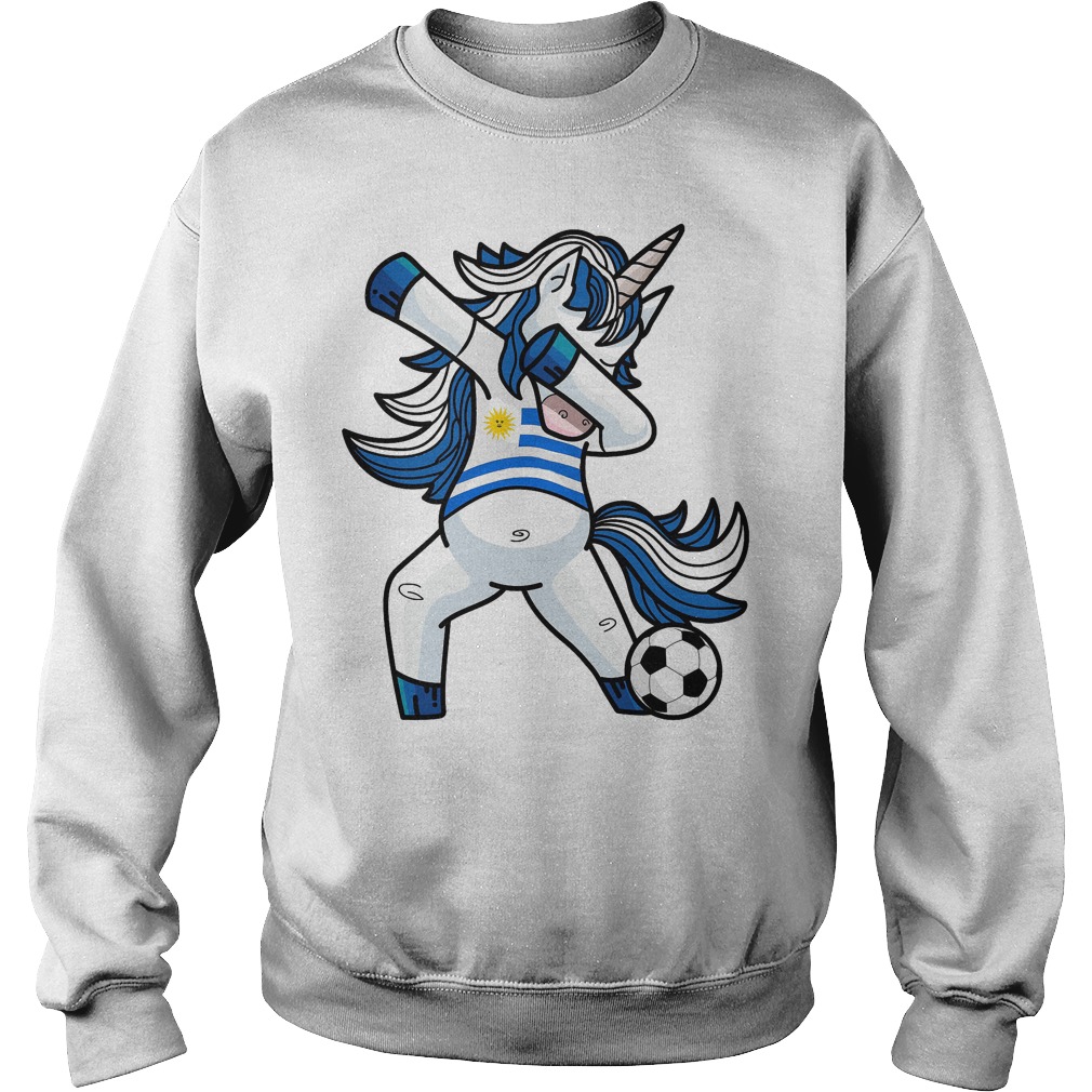 Dabbing Soccer Unicorn Uruguay T-Shirt 3 Dabbing Soccer Unicorn Uruguay Sweater