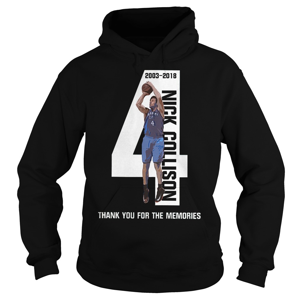 Nick Collison Thank You For The Memories T-Shirt 2 Nick Collison Thank You For The Memories Hoodie