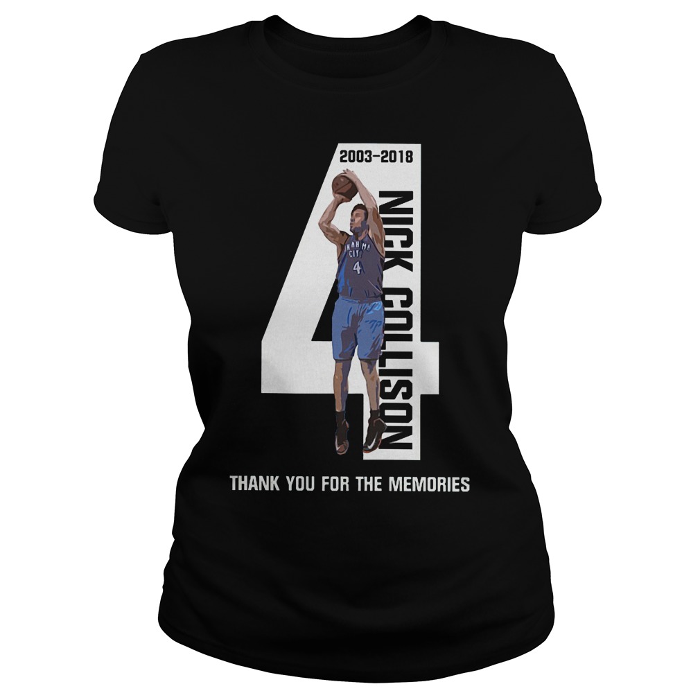 Nick Collison Thank You For The Memories T-Shirt 7 Nick Collison Thank You For The Memories Ladies