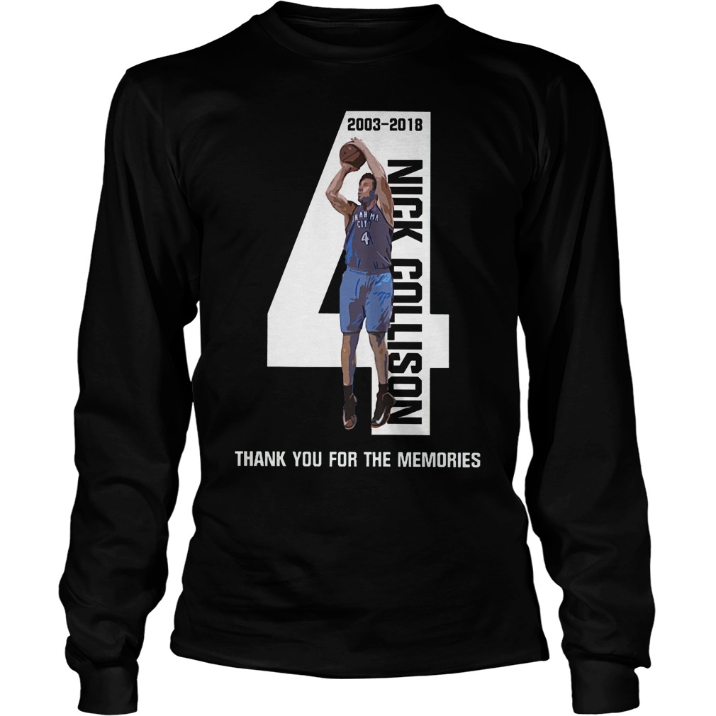 Nick Collison Thank You For The Memories T-Shirt 4 Nick Collison Thank You For The Memories Longsleeve