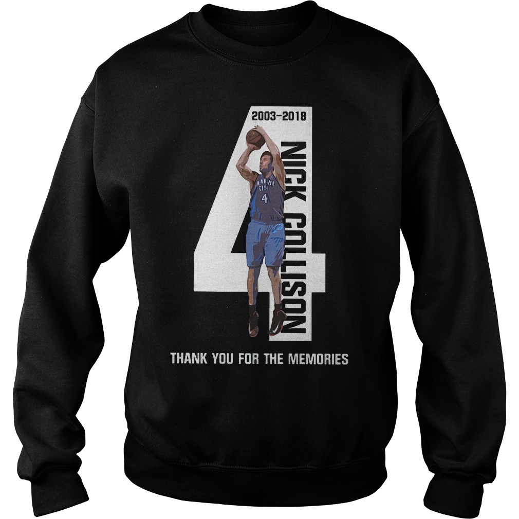 Nick Collison Thank You For The Memories T-Shirt 3 Nick Collison Thank You For The Memories Sweater