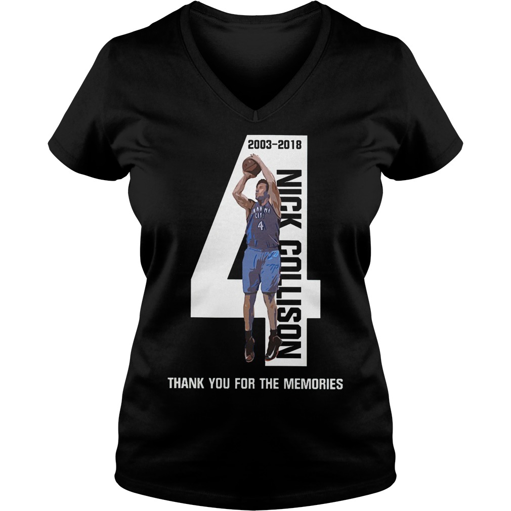 Nick Collison Thank You For The Memories T-Shirt 6 Nick Collison Thank You For The Memories V Neck