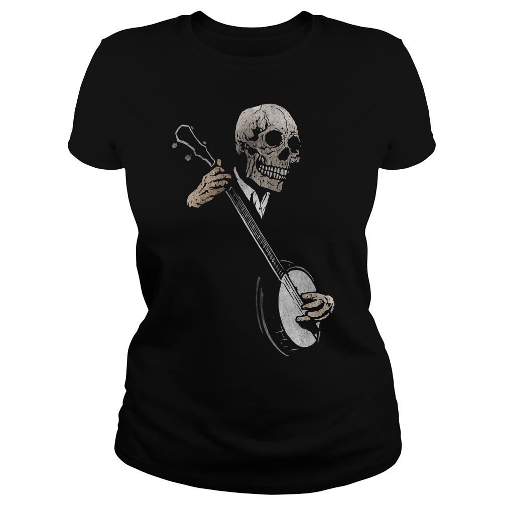 Skullboy's Banjo Blues Plays Music T-Shirt 7 Skullboy's Banjo Blues Plays Music Ladies