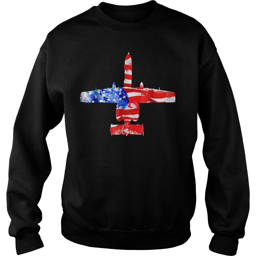 United States A-10 Thunderbolt II Flag T-Shirt 3 United States A 10 Thunderbolt Ii Flag Sweater