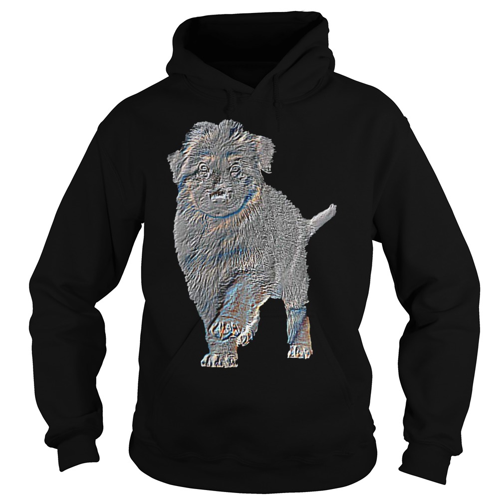 Wuff Star Long Haired German Shepherd Puppy T-Shirt 2 Wuff Star Long Haired German Shepherd Puppy Hoodie