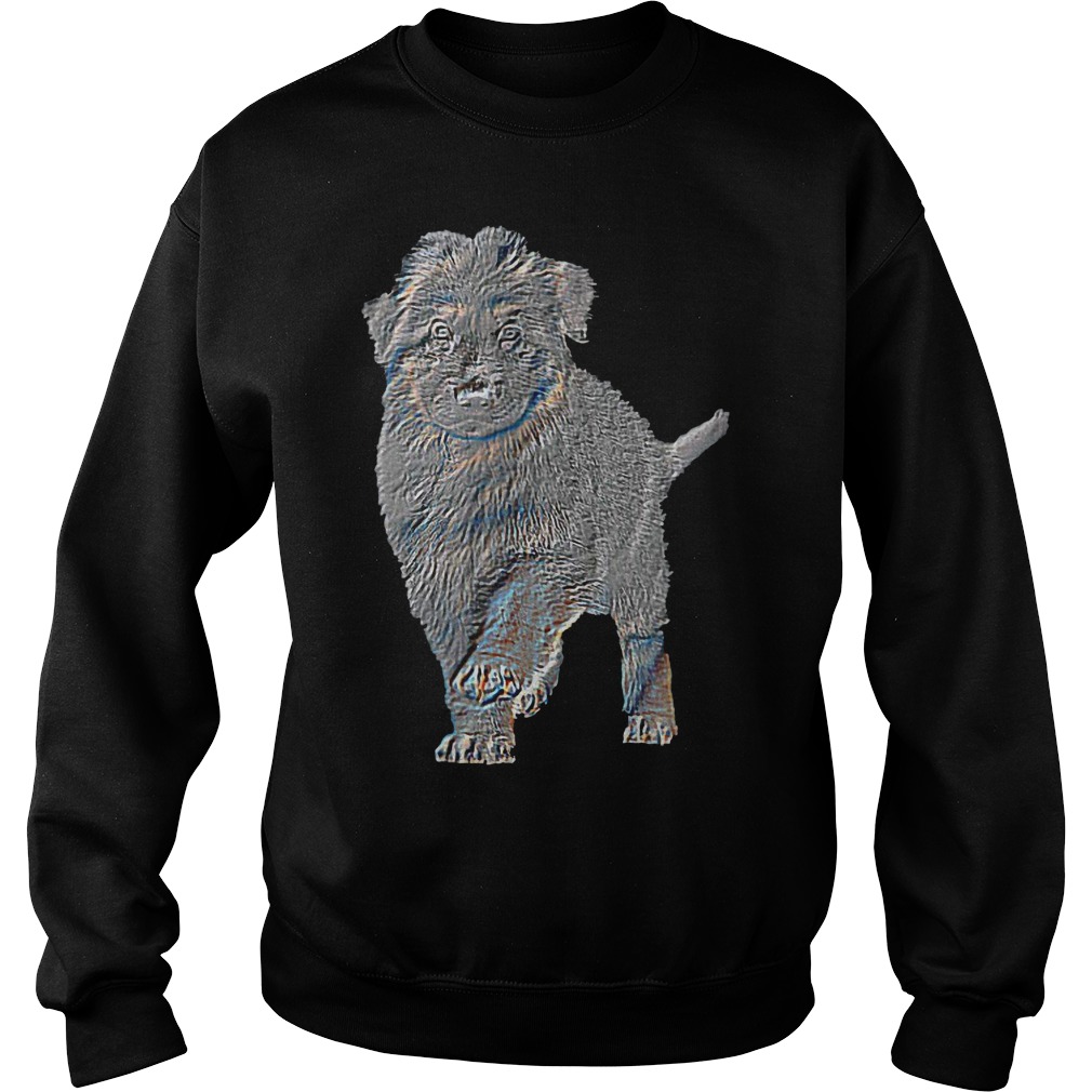 Wuff Star Long Haired German Shepherd Puppy T-Shirt 3 Wuff Star Long Haired German Shepherd Puppy Sweater