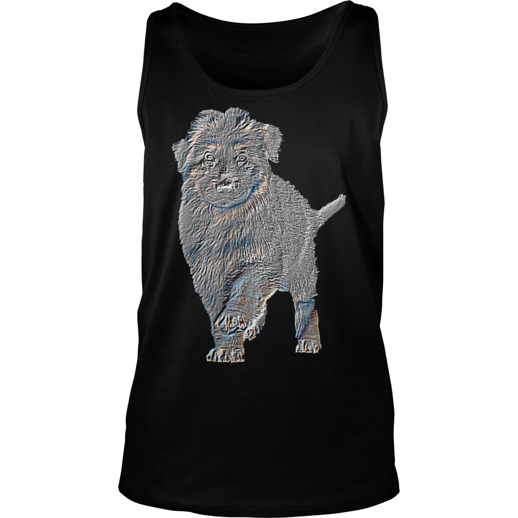 Wuff Star Long Haired German Shepherd Puppy T-Shirt 6 Wuff Star Long Haired German Shepherd Puppy Tanktop