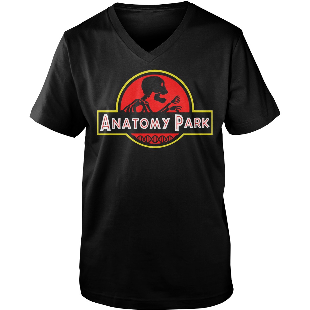 Anatomy Park Mashup Jurassic Park T-Shirt 6 Anatomy Park Mashup Jurassic Park T-Shirt Guys V-Neck