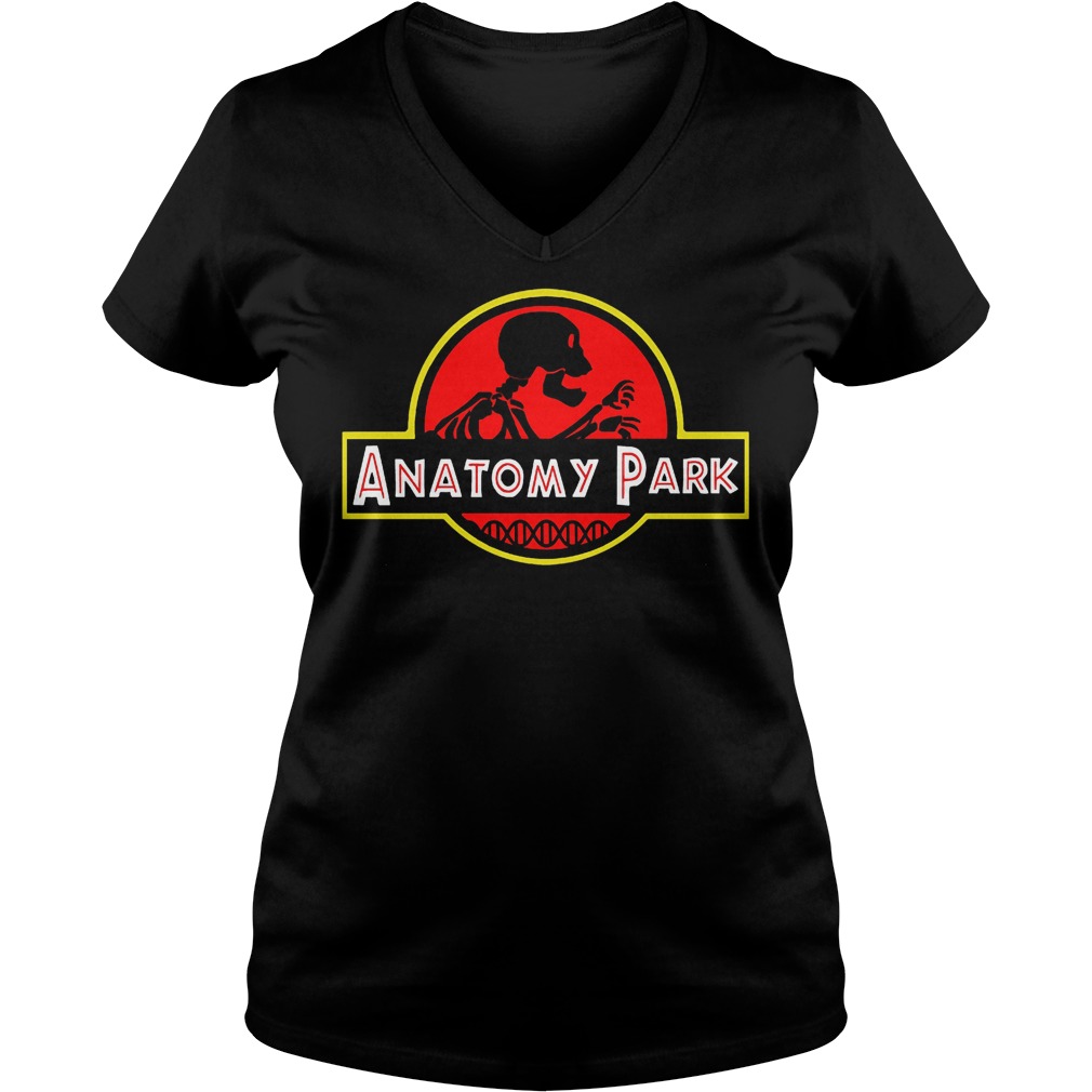 Anatomy Park Mashup Jurassic Park T-Shirt 10 Anatomy Park Mashup Jurassic Park T-Shirt Ladies V-Neck