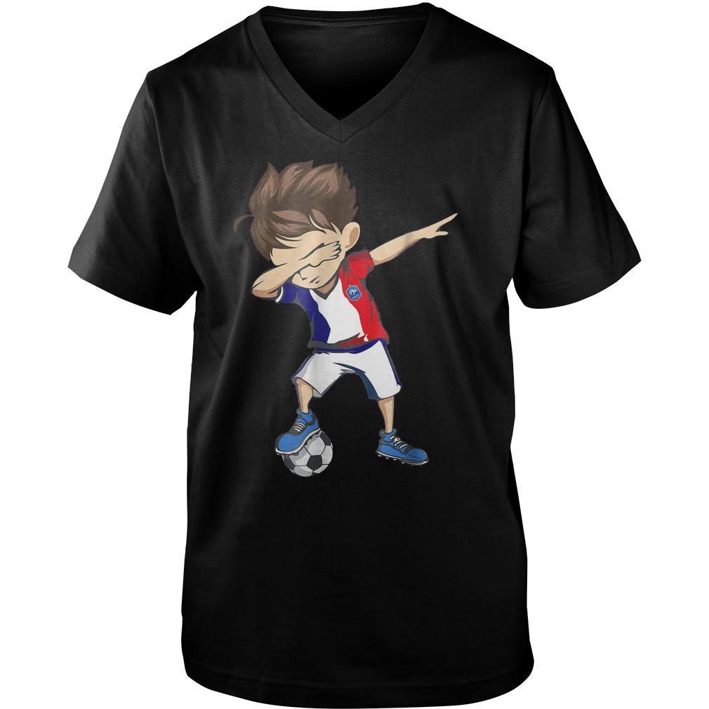 Dabbing Soccer France World Cup 2018 T-Shirt 6 Dabbing Soccer France World Cup 2018 Guys V-Neck