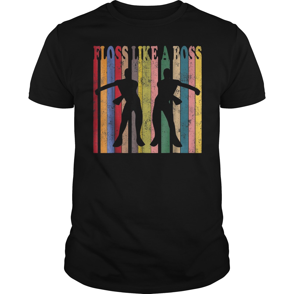 Flossing Dance Vintage Retro Floss Like A Boss T-Shirt 8 Flossing Dance Vintage Retro Floss Like A Boss T-Shirt Guys Tee