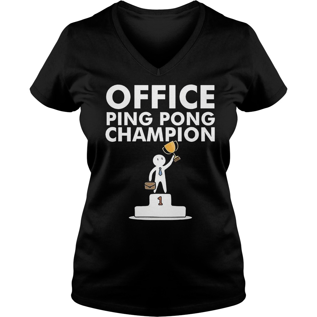 Ping Pong Champion And Table Tennis T-Shirt 27 Ping Pong Champion And Table Tennis T-Shirt Ladies V-Neck