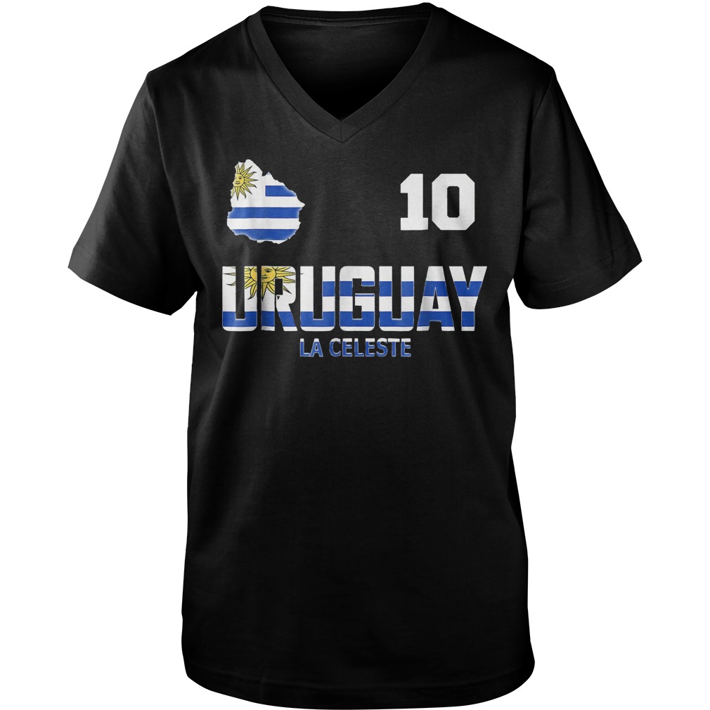 Uruguay Soccer World Cup 2018 T-Shirt 6 Uruguay Soccer World Cup 2018 T-Shirt Guys V-Neck