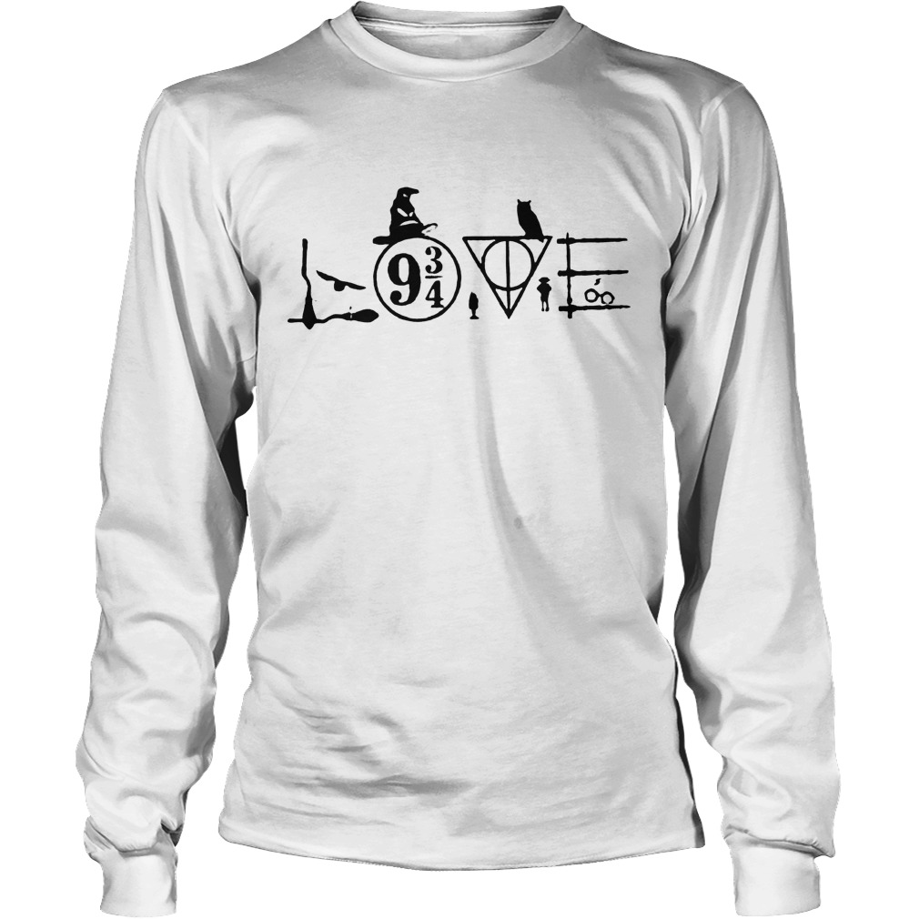 Harry Potter Witch Hat Love 9 3/4 Shirt 3 Harry Potter Witch Hat Love 9 3/4 Shirt Longsleeve Tee Unisex