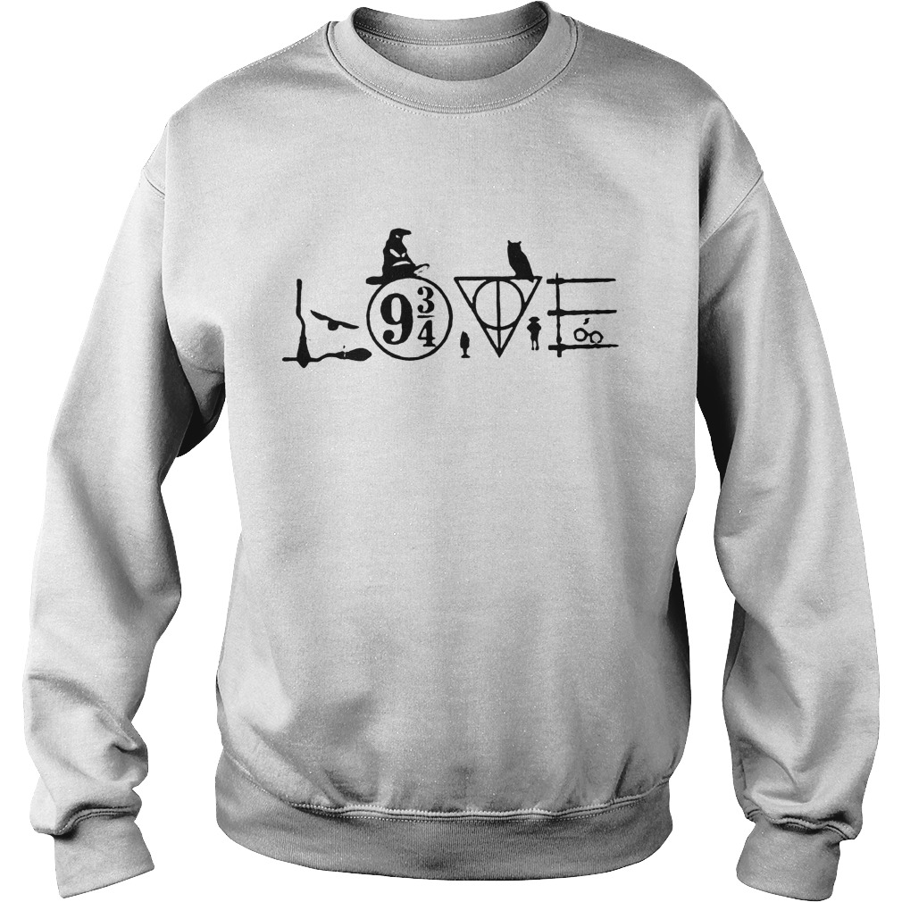 Harry Potter Witch Hat Love 9 3/4 Shirt 4 Harry Potter Witch Hat Love 9 3/4 Shirt Sweatshirt Unisex