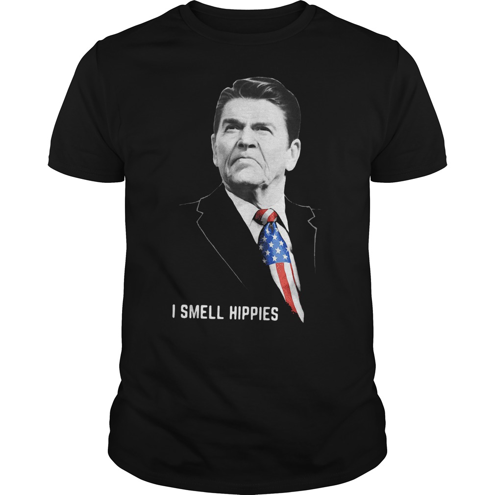 Ronald Reagan I smell hippies shirt Ronald Reagan I smell hippies shirt 1