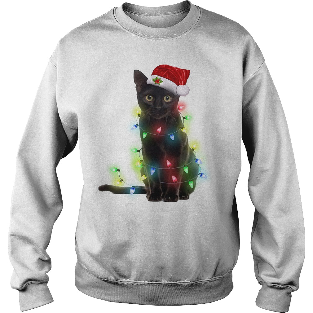 Cat light christmas shirt, hoodie, sweater, longsleeve tshirt