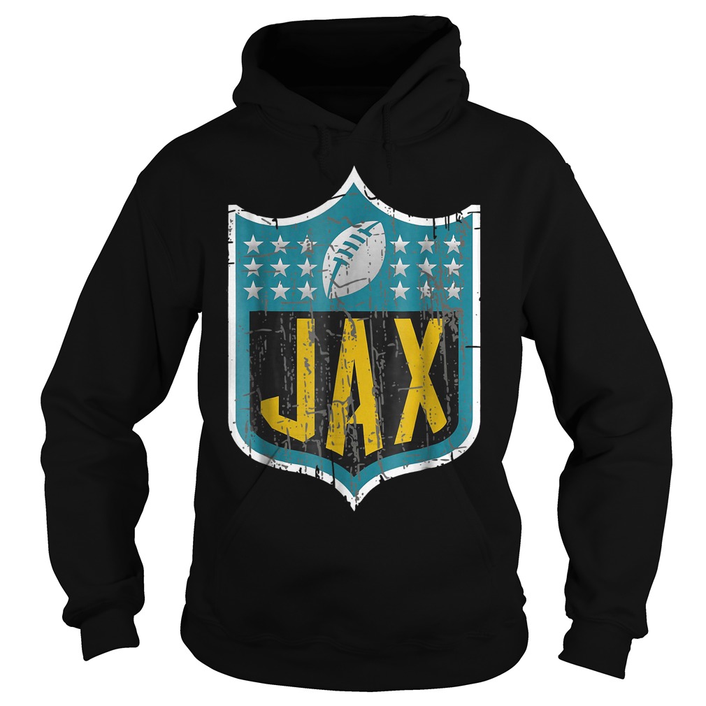 Jacksonville shield logo popular distress football shirt, hoodie