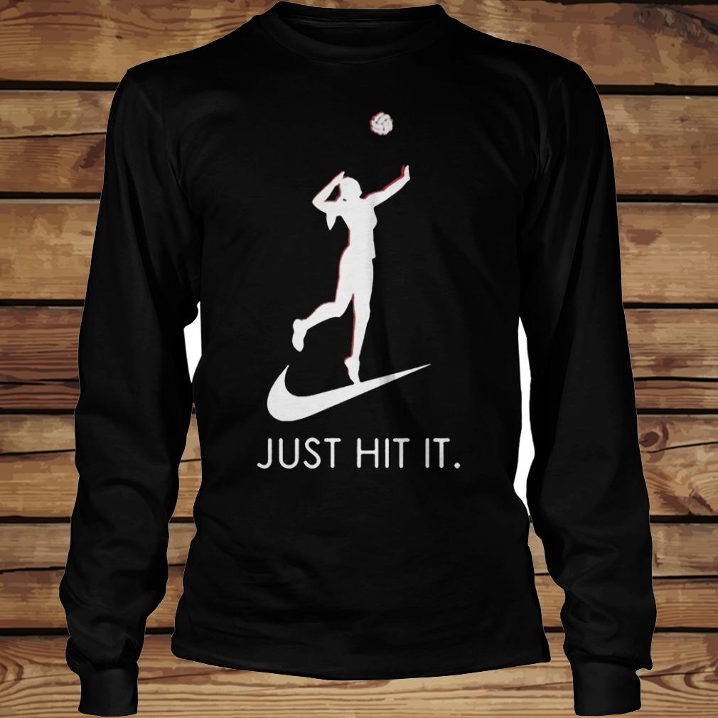 Just hit it Volleyball shirt 12 Just hit it Volleyball shirt Longsleeve Tee Unisex