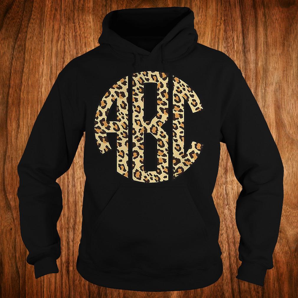 Monogrammed leopard big print shirt 2 Monogrammed leopard big print shirt Hoodie