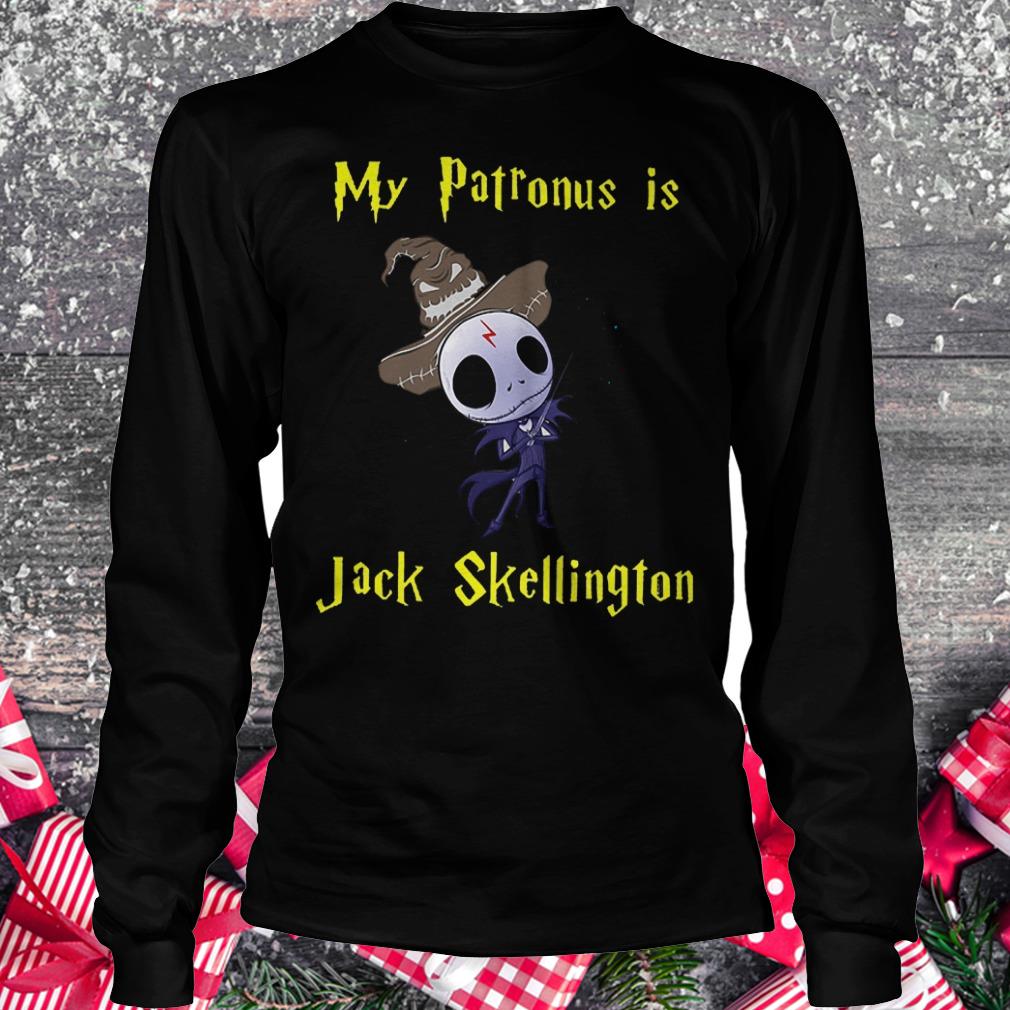 My patronus is Jack Skellington shirt 5 My patronus is Jack Skellington shirt Longsleeve Tee Unisex
