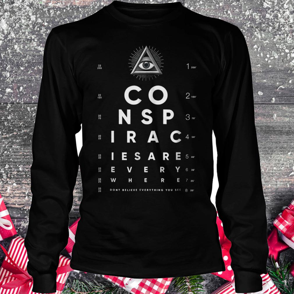 Shane Dawson all seeing eye chart Conspiracy shirt 5 Shane Dawson all seeing eye chart Conspiracy shirt Longsleeve Tee Unisex