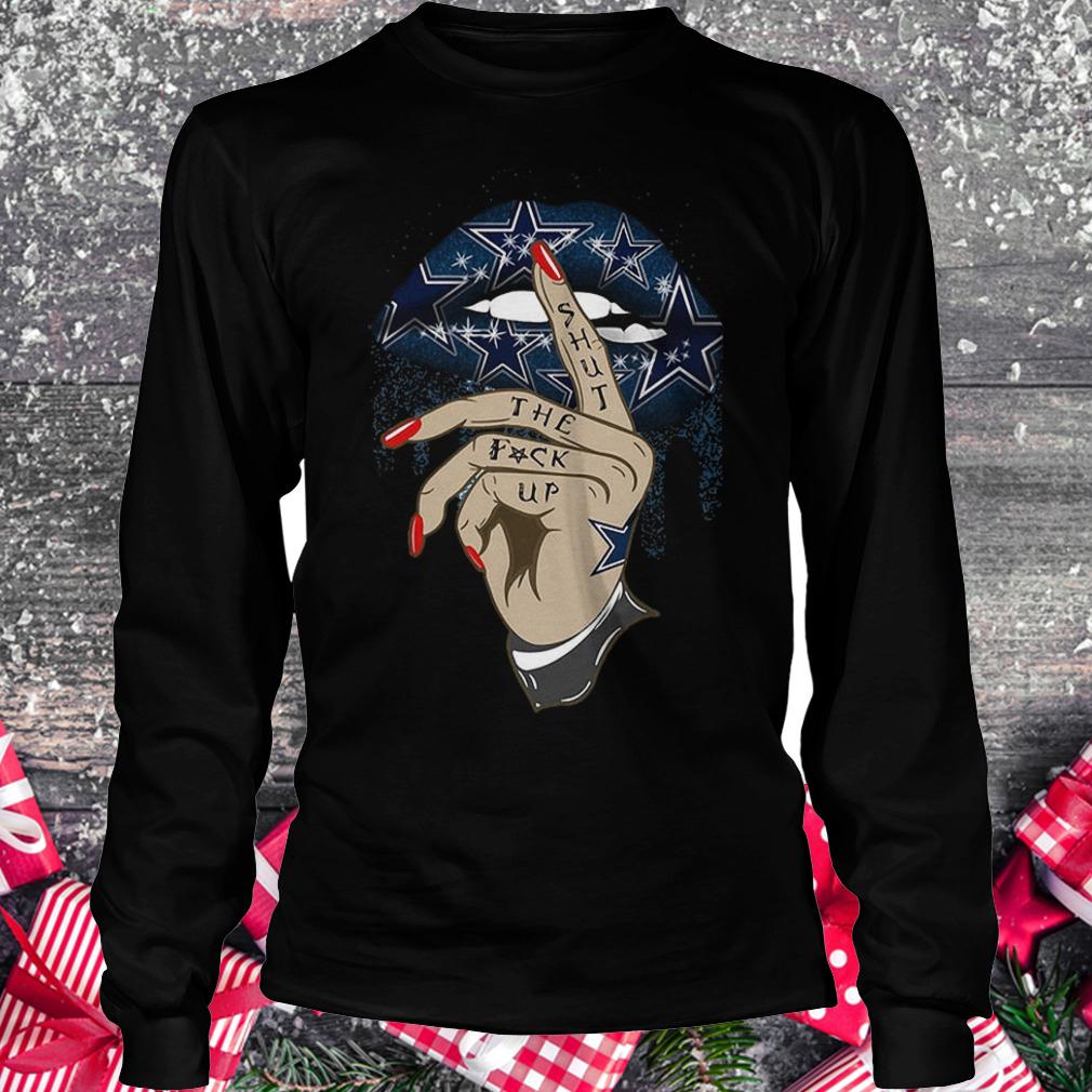 Shut the fuck up Dallas Cowboys lips bite shirt 5 Shut the fuck up Dallas Cowboys lips bite shirt Longsleeve Tee Unisex