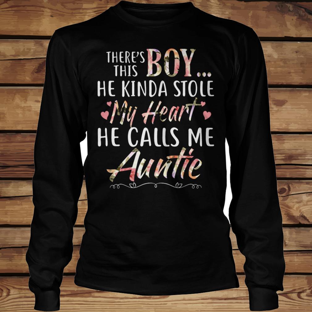 There's this boy he kinda stole my heart hel calls me auntie shirt 5 There's this boy he kinda stole my heart hel calls me auntie shirt Longsleeve Tee Unisex