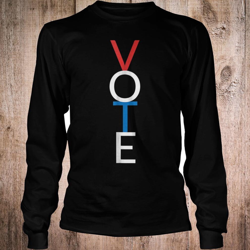 Vote red white blue simple midterm election shirt 5 Vote red white blue simple midterm election shirt Longsleeve Tee Unisex