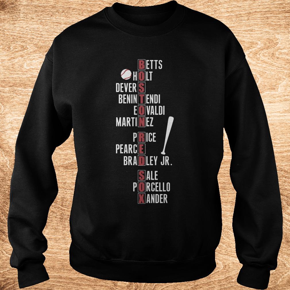 Best price Boston Red Sox team names shirt 3 Best price Boston Red Sox team names shirt Sweatshirt Unisex