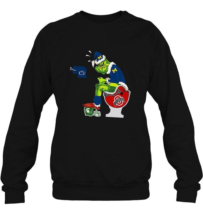 Nice Michigan Grinch Ohio State Toilet shirt 4 Michigan Grinch Ohio State Toilet shirt