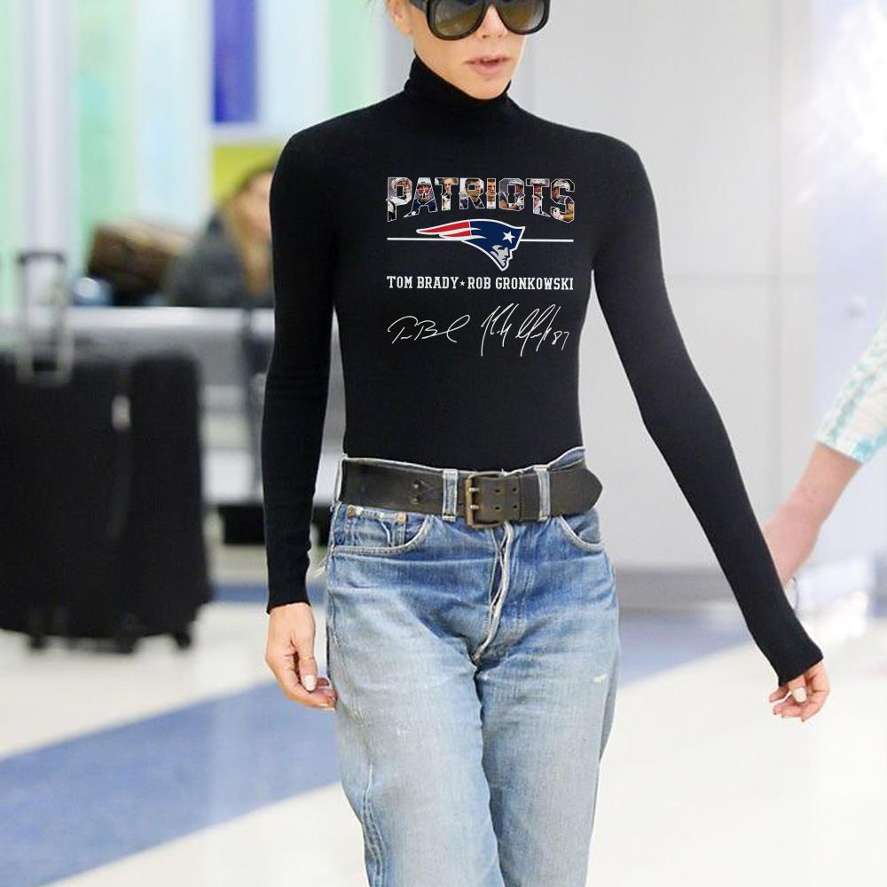 Best price Patriots Tom Brady Rob Gronkowski Signature shirt 2 Best price Patriots Tom Brady Rob Gronkowski Signature shirt 3