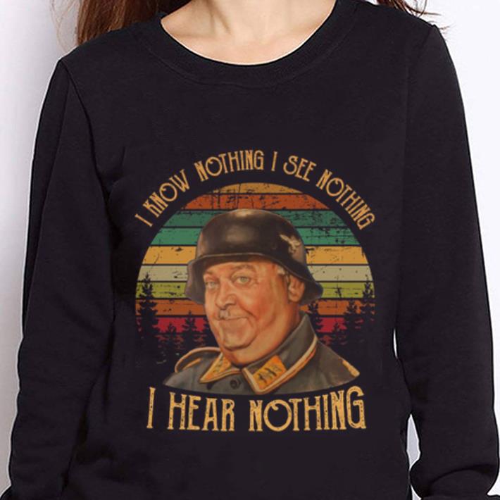 Sunset Sergeant Schultz I know nothing i see nothing i hear nothing shirt 5 https://cdn.gifteeshirt.com/teesporting/2019/01/Sunset-Sergeant-Schultz-I-know-nothing-i-see-nothing-i-hear-nothing-shirt_4.jpg