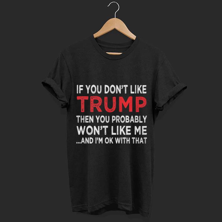 Tazza In Ceramica Shop4ever 325ml Con Frase Trump - If You Don't Like Trump Then You Probably Won't Like Me - Manico Rosso - 4