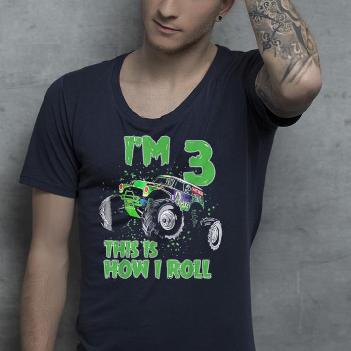 Kids Monster Truck 3rd Birthday shirt