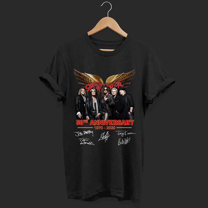 Aerosmith 50th anniversary 1970-2020 all signature shirt