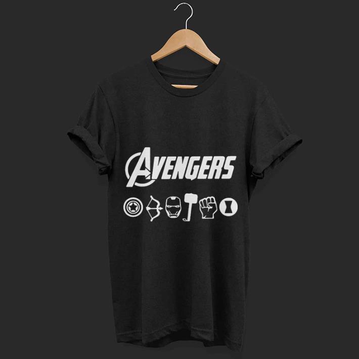 Avengers Endgame Captain America Hawkeye Iron Man Thor Hulk Black Widow shirt