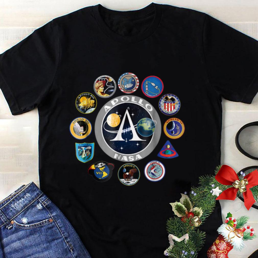 Awesome Apollo Missions Patch Badge NASA shirt